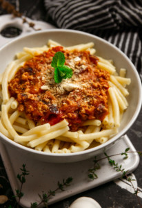 Vegane Soja-Bolognese