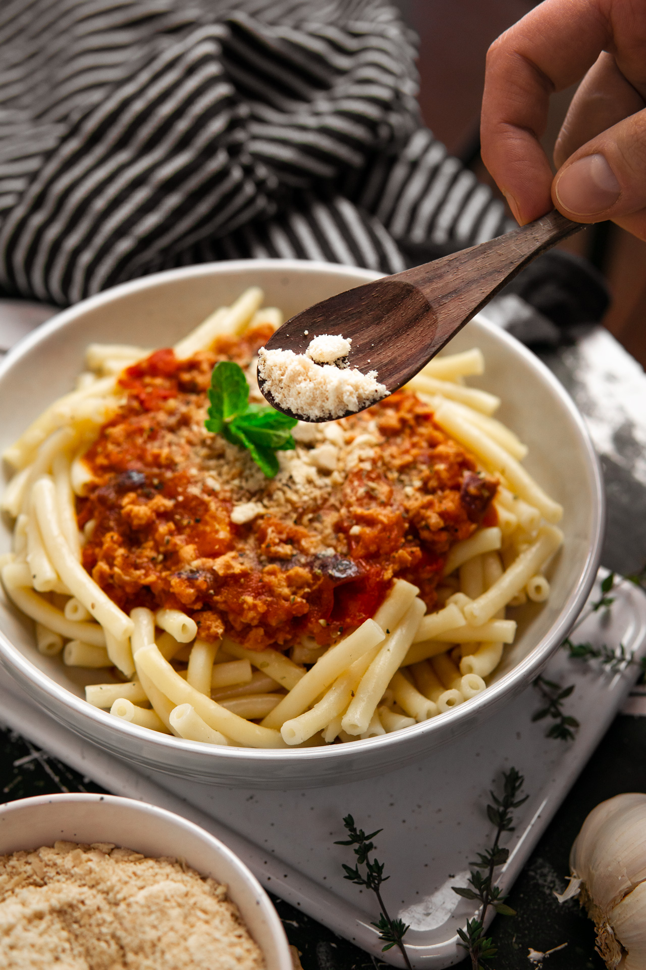 Vegane Soja-Bolognese