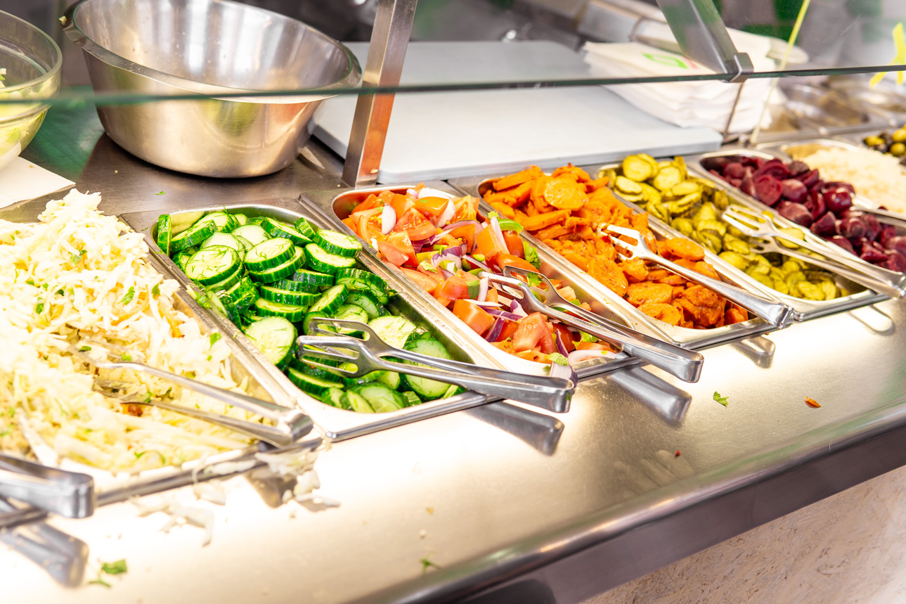 Amsterdam vegan essen Maoz Falafel Station