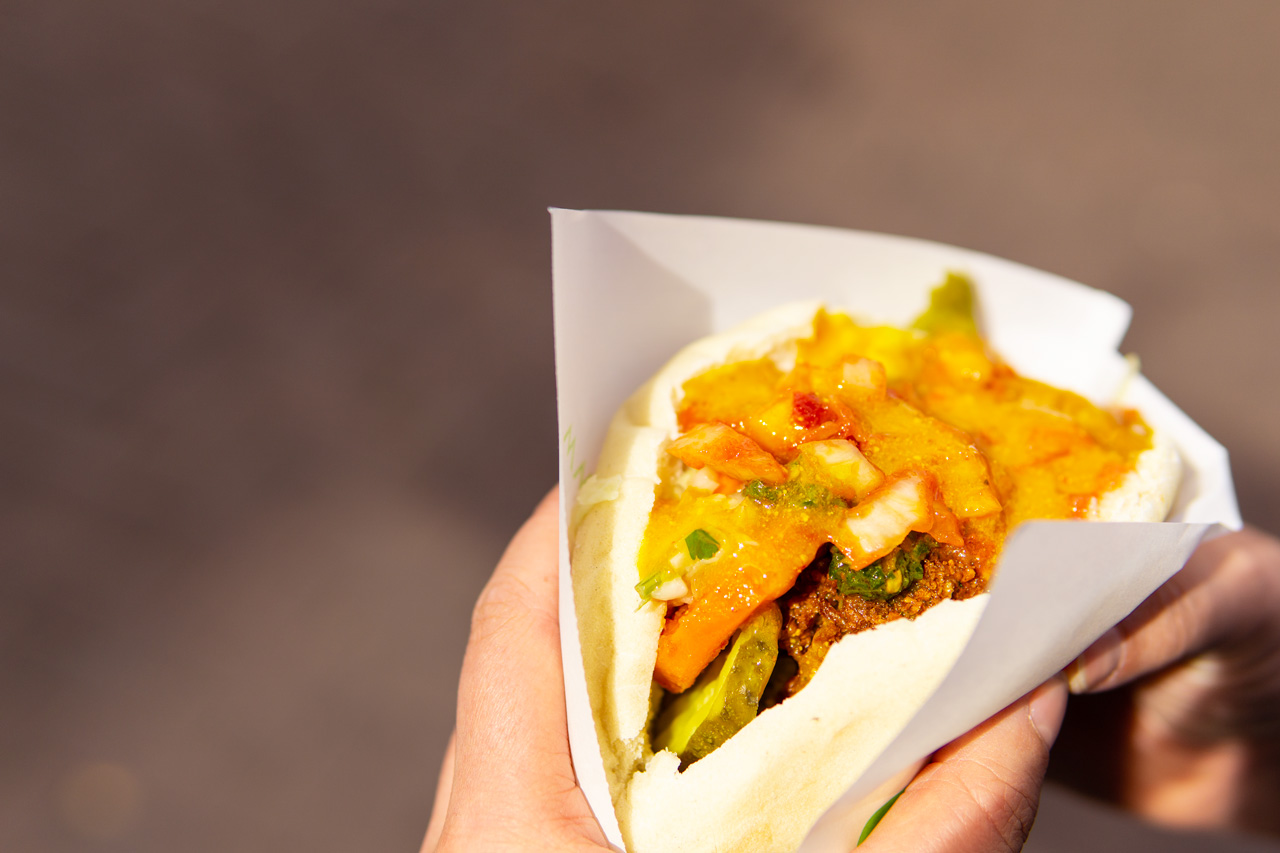 Amsterdam vegan essen Maoz Falafel